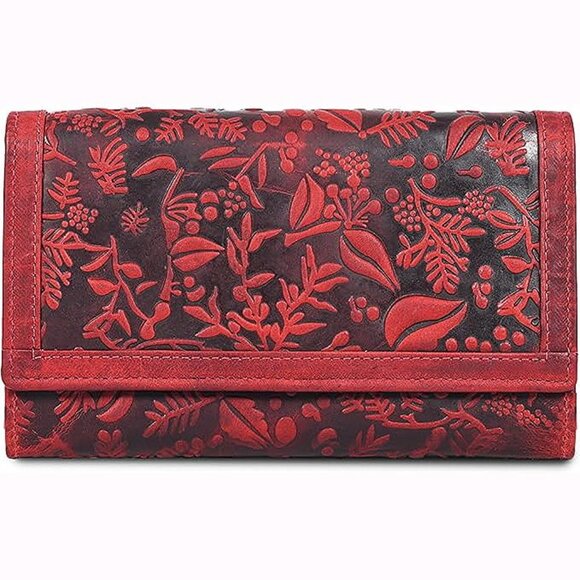 Handbags - Leather Wallet For Women RFID Blocking Slim Minimalist Ladies Long Clutch Purse